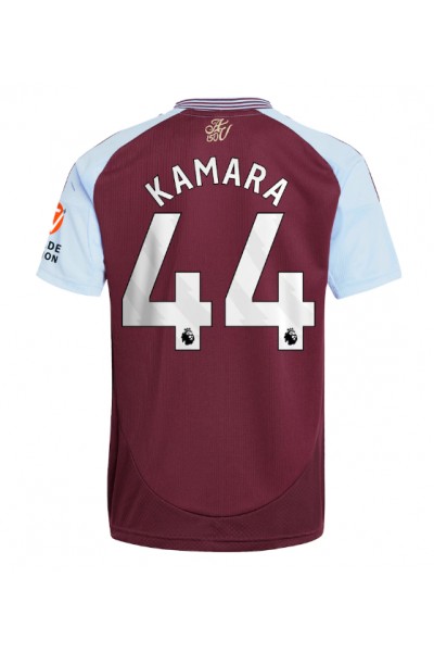 Fotbalové Dres Aston Villa Boubacar Kamara #44 Domácí Oblečení 2024-25 Krátký Rukáv Fotbalové Dres Aston Villa Boubacar Kamara #44 Domácí Oblečení 2024-25 Krátký Rukáv